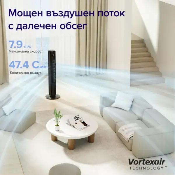 Вентилатор тип кула Levoit TempSense 42 DC Tower Fan